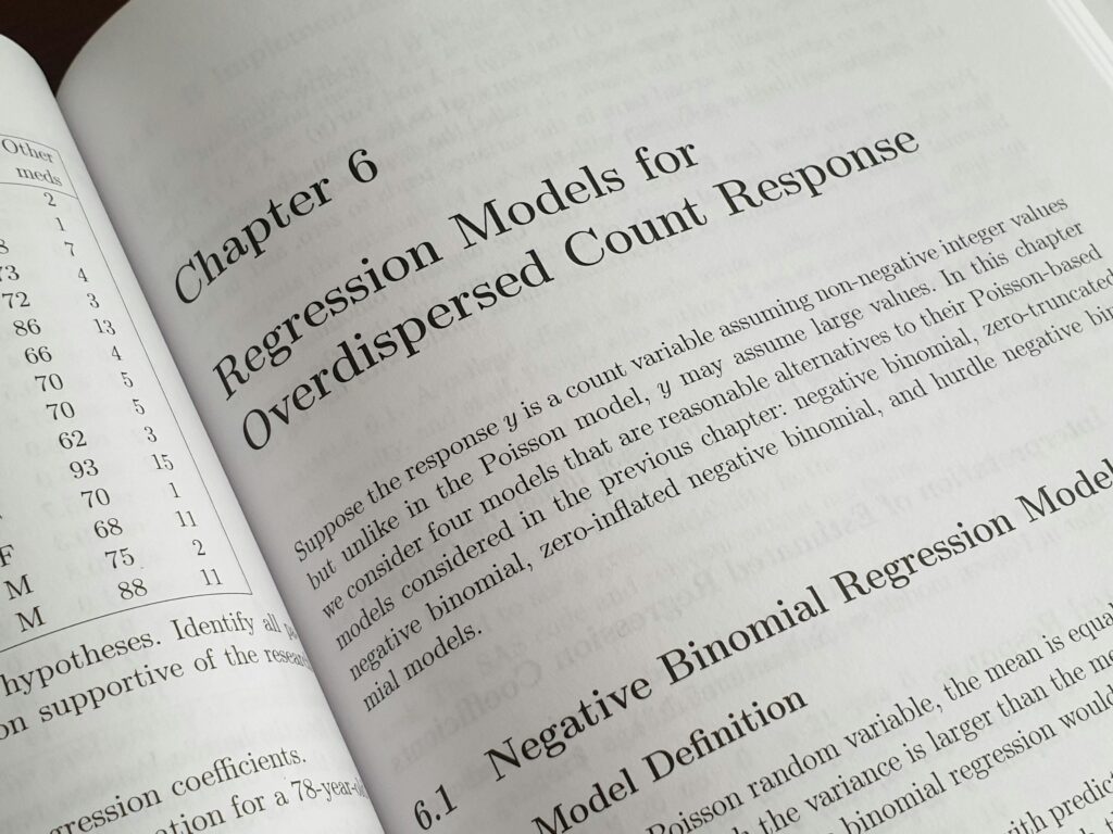 Statistics textbook on regression models — designing a quantitative dissertation methodology